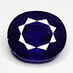 10,75ct Blauer Saphir ovalschliff 14x12mm