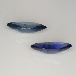 Marquise cut blue sapphire 10x5-8x4mm 2pz