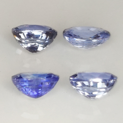 Zafiro Ceylán azul talla oval 5x4mm 2pz