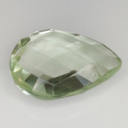 Ametista verde (prasiolite) taglio goccia a scacchiera 16x11mm 4pz