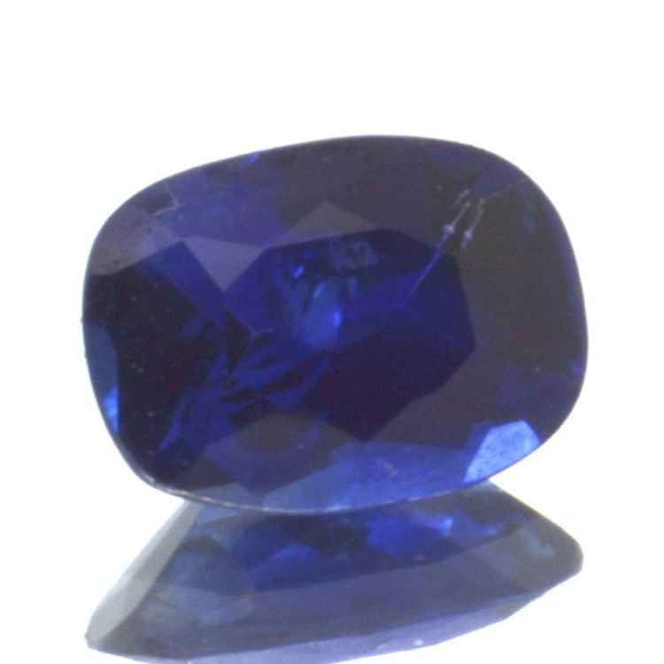 0,64 ct blauer Saphir im Ovalschliff 6,05 x 4,42 mm