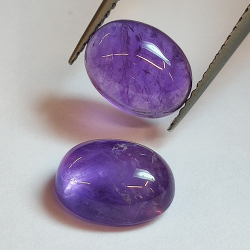 Amethyst oval cabochon 9.00x7.00mm 10pcs