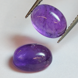 Amethyst oval cabochon 9.00x7.00mm 10pcs