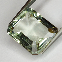 5.15ct Ametista Verde (prasiolite) taglio smeraldo 12x10mm