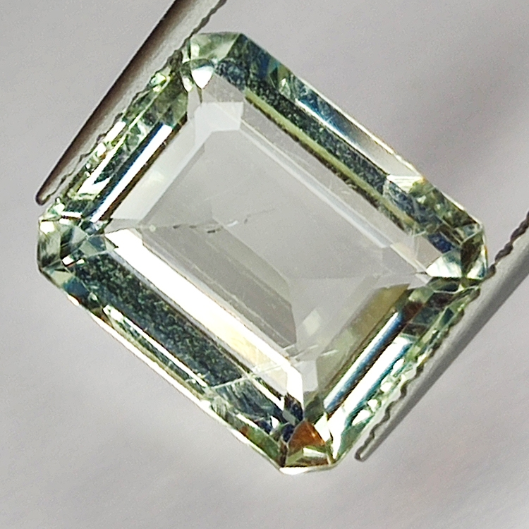 5.15ct Amatista Verde (prasiolita) talla esmeralda 12x10mm