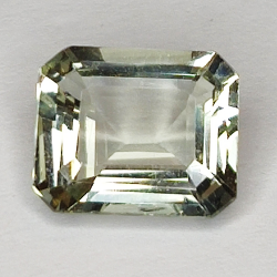 3,24ct Améthyste Verte (prasiolite) coupe émeraude 10x8mm