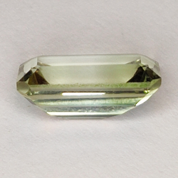 3,68ct Améthyste Verte (prasiolite) coupe émeraude 12x8mm