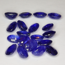 20.83ct Blue Sapphire oval cut 7.3x5.1mm 19pc