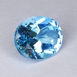 3.52ct Blue Topaz oval cut 10.0x8.1mm