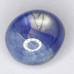 4,07ct Blauer Stern Saphir cabochon oval 8.3x7.3mm