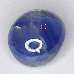 4,07ct Blauer Stern Saphir cabochon oval 8.3x7.3mm