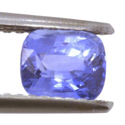 Taglio a cuscino in zaffiro blu da 1,07 ct, 5,78 x 5,00 mm