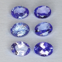 Tanzanite taglio ovale 4x3mm 1ct