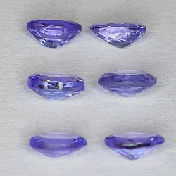 Tanzanite ovale coupe 4x3mm 1ct