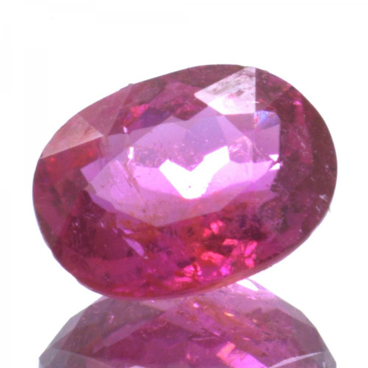 Tourmaline ovale de 1,27 ct, taille 7,98 x 6,11 mm