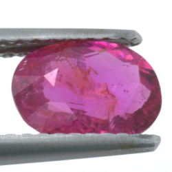 Tormalina taglio ovale da 1,27 ct, 7,98 x 6,11 mm