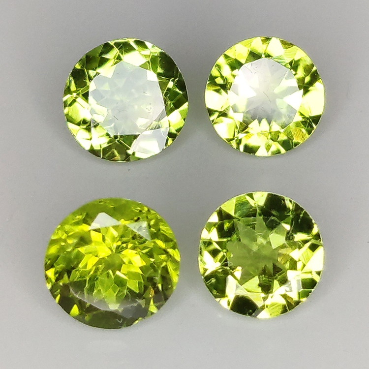 Peridoto talla redonda 6-7-8mm 1pz