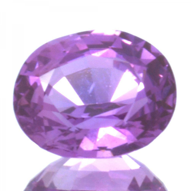 0.79ct Pink Sapphire Oval Cut 5.79x4.77mm