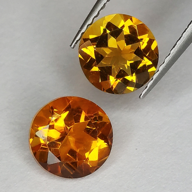 Citrine honey round cut 7mm 1pz