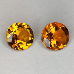 Citrine honey round cut 7mm 1pz