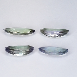 1,99ct Grüner Tansanit marquise schliff 8,7x3,7mm 4stk