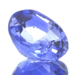 2,11 ct blauer Saphir im Ovalschliff 8,42 x 7,11 mm