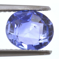 2,11 ct blauer Saphir im Ovalschliff 8,42 x 7,11 mm