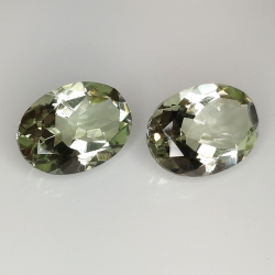 Améthyste verte (prasiolite) coupe ovale 14x10mm 1pz