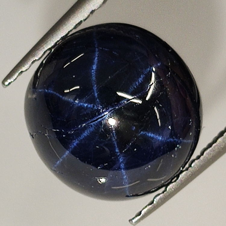 Star sapphire round cabochon 9mm 1pc