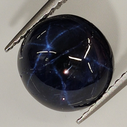 Star sapphire round cabochon 9mm 1pc