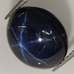 Star sapphire oval cabochon 12x10mm 1pc