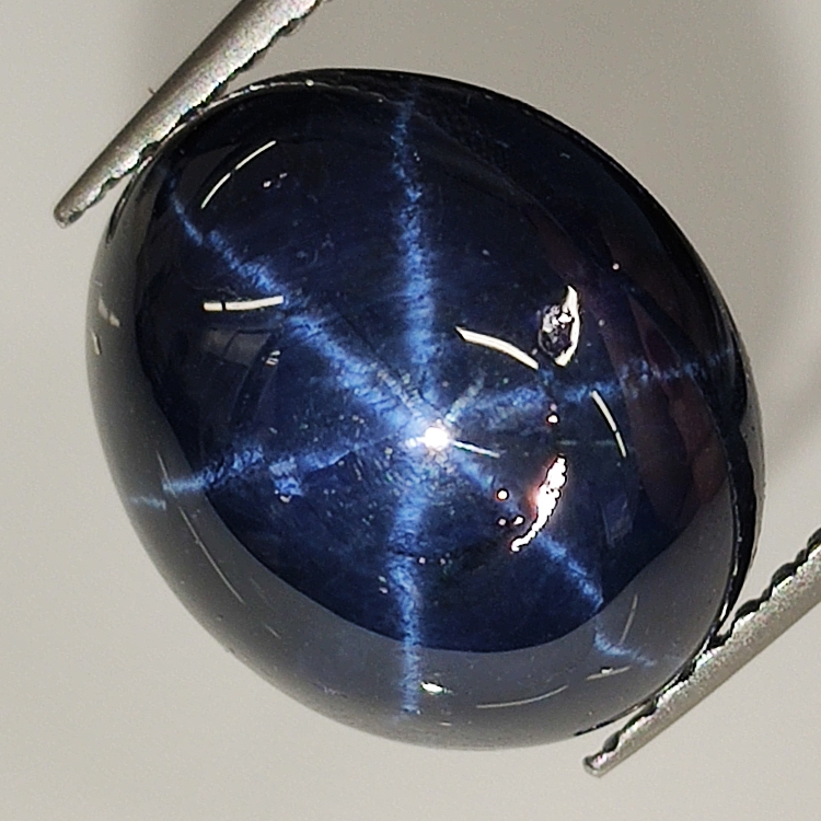 Star sapphire oval cabochon 12x10mm 1pc