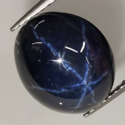 Star sapphire oval cabochon 12x10mm 1pc