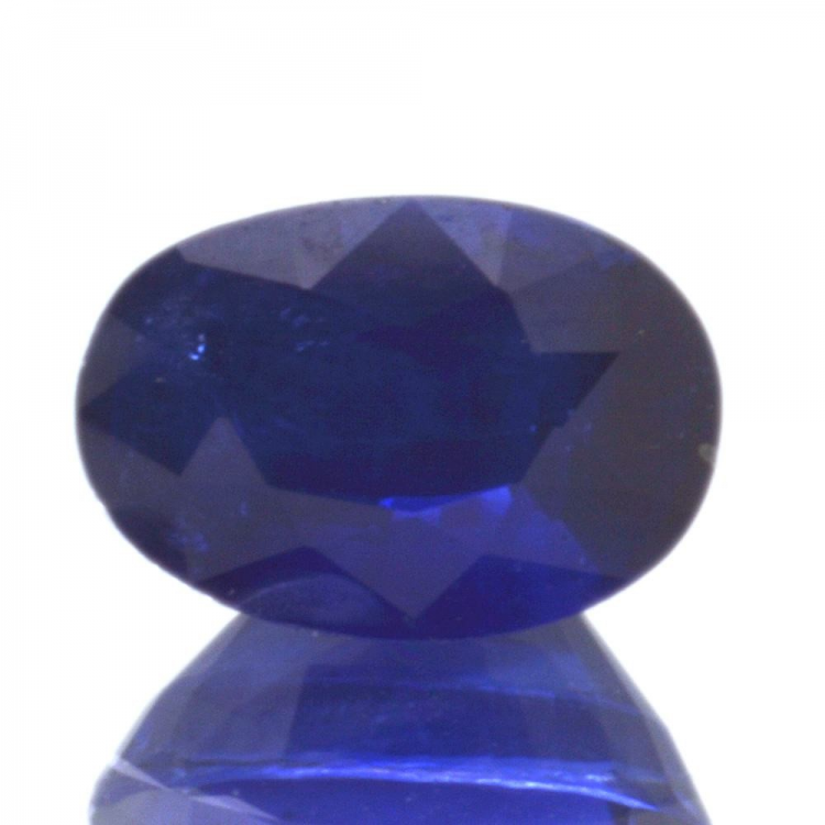 1,08 ct. Blauer Saphir im Ovalschliff, 7,00 x 4,85 mm