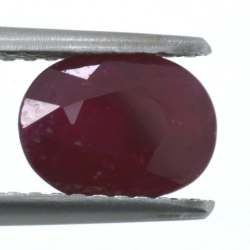 1,60ct Ruby Oval Cut