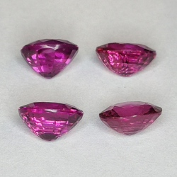 Rhodolite garnet oval cut 6x5mm 1pz