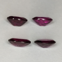 Grenat rhodolite taille ovale 7x5mm 1pz