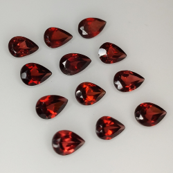 Pear cut garnet 6.3x4.3mm 1ct