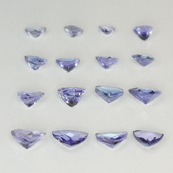 Trillion Cut Tanzanite 2,0-3,7 mm 1ct