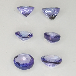 Round cut Tanzanite 2.7-3.4 1ct