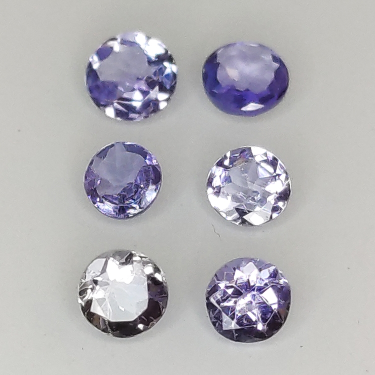 Coupe ronde Tanzanite 2.7-3.4 1ct