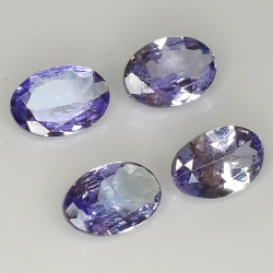 Tanzanite taglio ovale 6x4mm 1pz