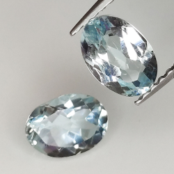 Aquamarin oval Größe 7x5mm 1Stk