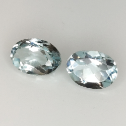 Aguamarina talla oval 7x5mm 1pz