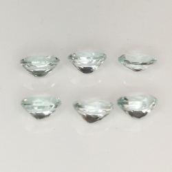 Aguamarina talla oval 4x3mm 1pz