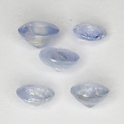 1.73ct Zaffiro Blu taglio ovale 4.7x3.9mm 5pz