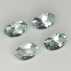 Acquamarina taglio ovale 5x3mm 1pz