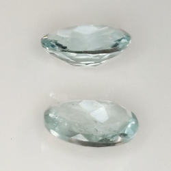 Aquamarine oval cut 8x6mm 1pz