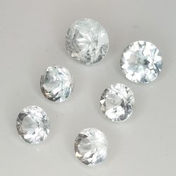 copy of Aquamarine round cut 3.3-4.5mm 1ct