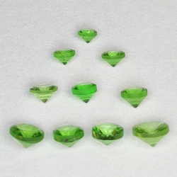 Tsavorite Ronde Taille 1.5-2.8mm 1ct